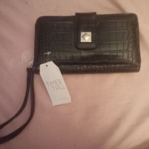 Black Crocodile Embossed Wallet